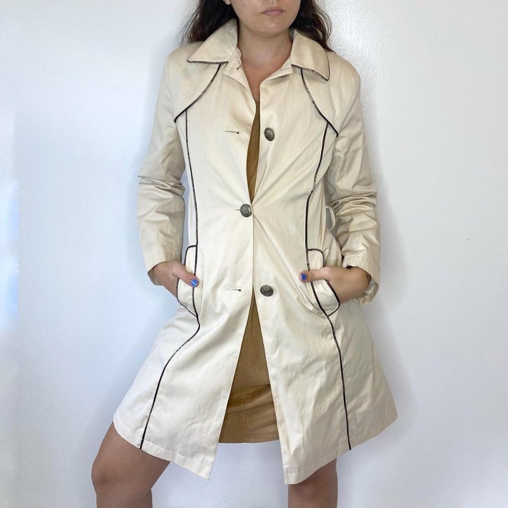 S. ROTHSCHILD tan trench coat